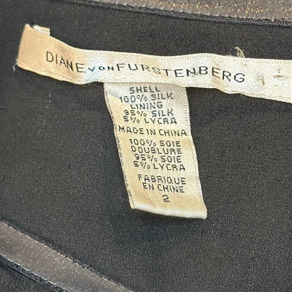 DVF Garvin Embellished Strapless Mini Dress | Black Sequin Silk | Size 2 - Picture 7 of 13